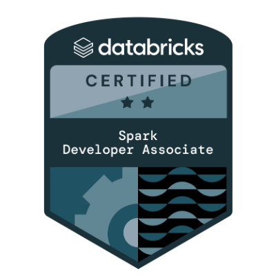 PySpark certification badge