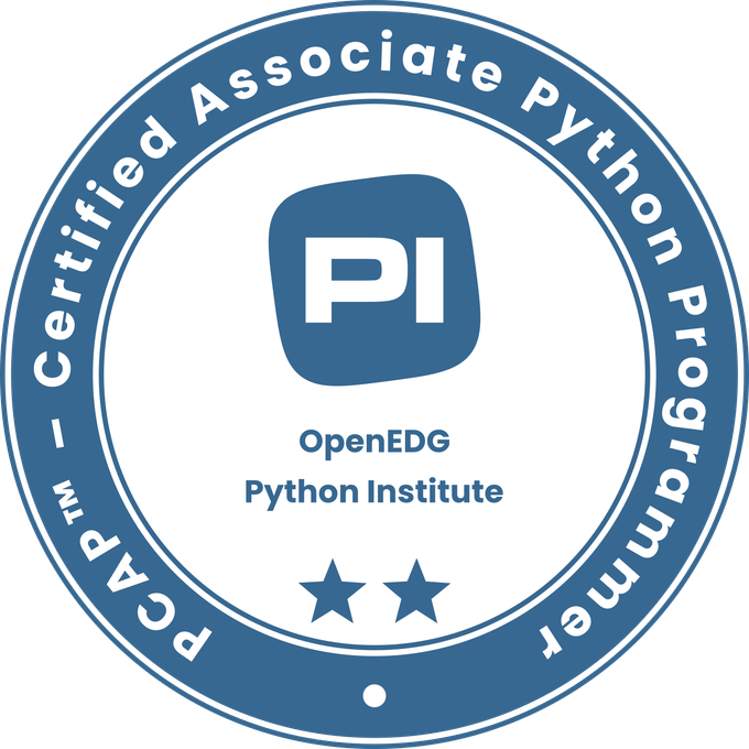 Python Certified Associate Programmer badge