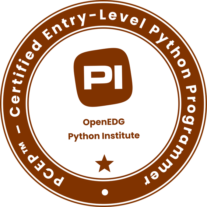 Certified Entry-Level Python Programmer